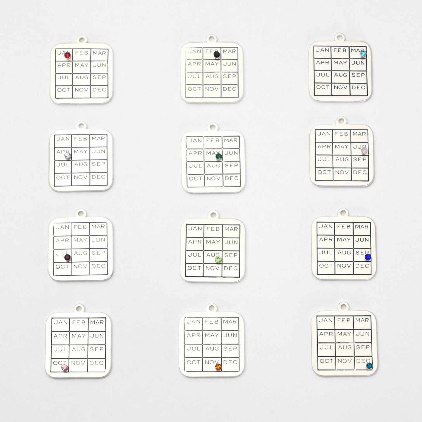 Calendar Birth Month Charms - John Wind Jewelry
