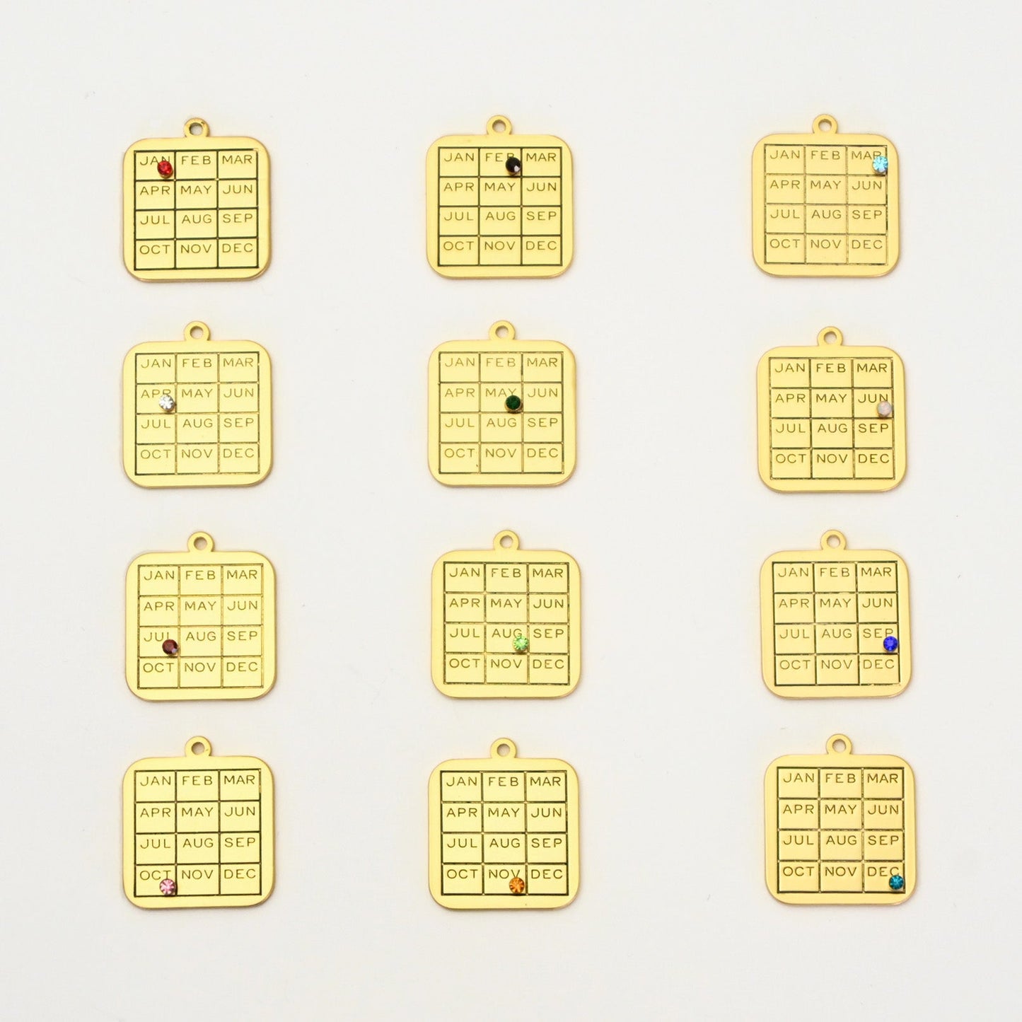 Calendar Birth Month Charms - John Wind Jewelry