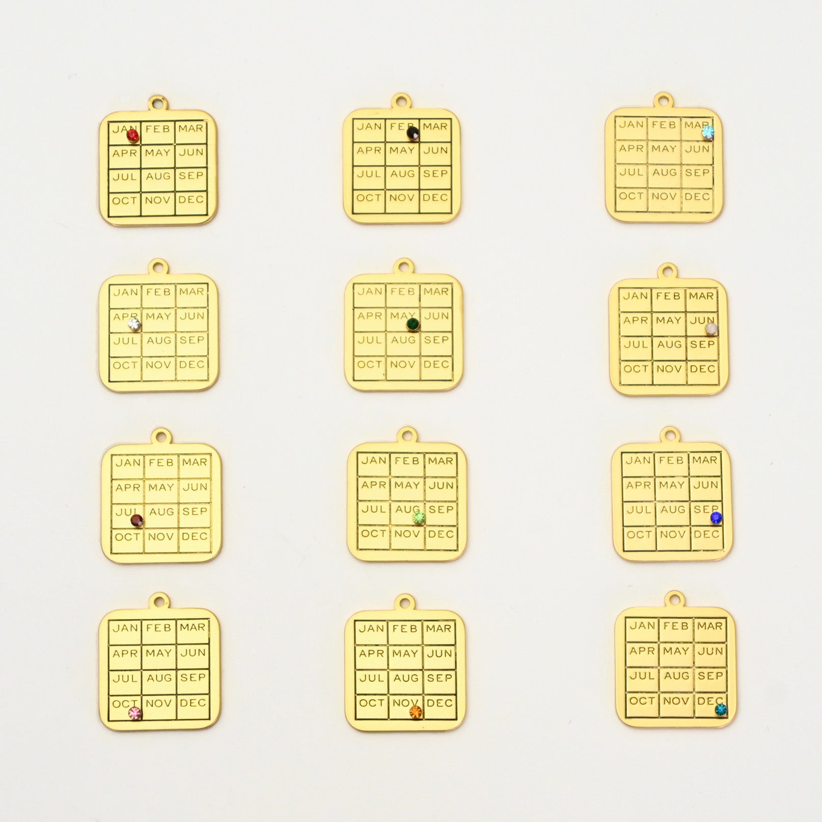 Calendar Birth Month Charms - John Wind Jewelry