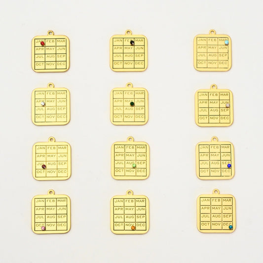 Calendar Birth Month Charms - John Wind Jewelry