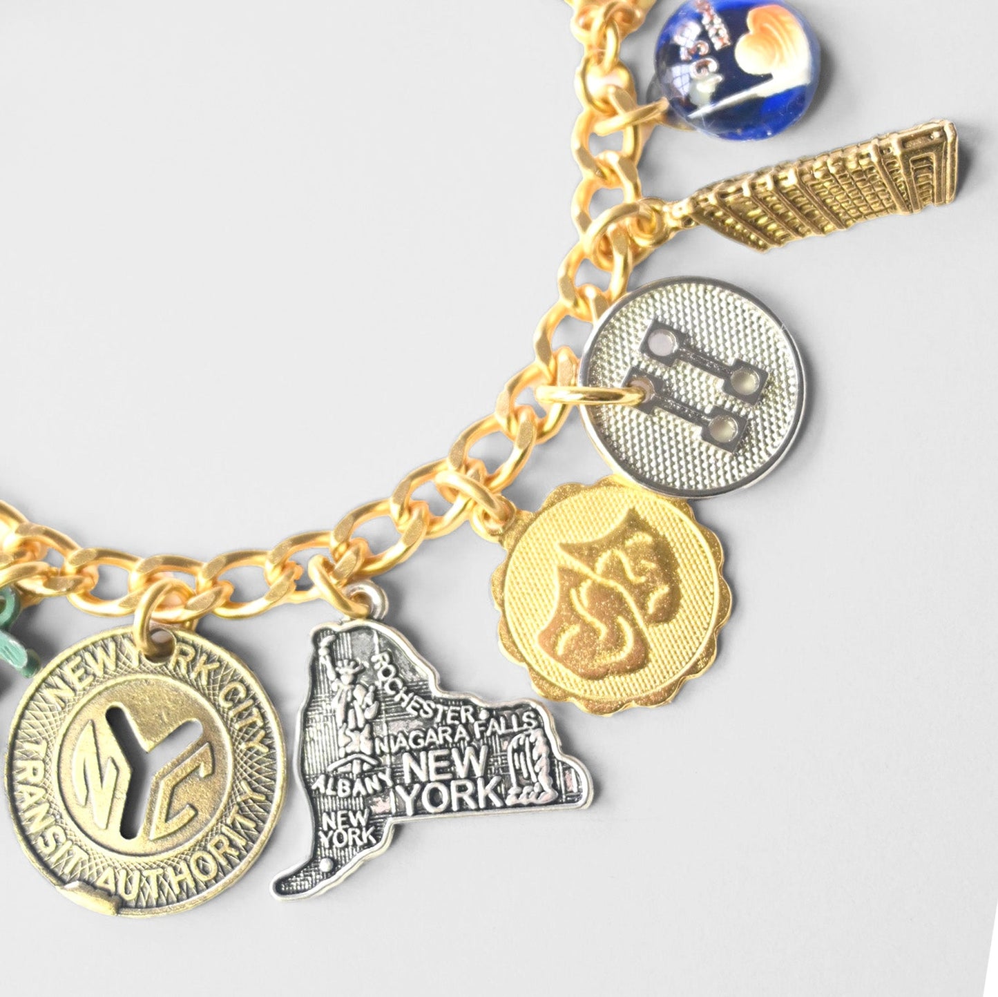 New York, New York Mini Charm Bracelet - John Wind Jewelry