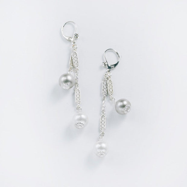 3" Swing Cotton Pearl Earring - John Wind Jewelry