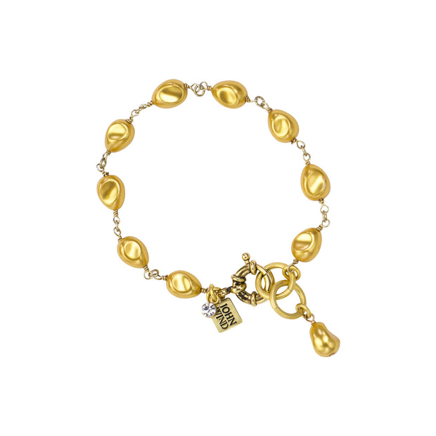 7.5-8" Petite Baroque Pearl Bracelet, Color Options - John Wind Jewelry