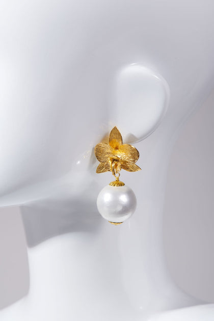 Herringbone - wild orchid - circle drop hook earrings