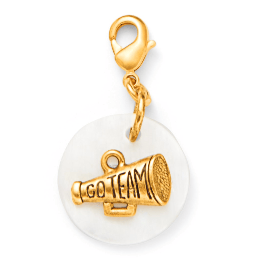 Gold Cheer Charm