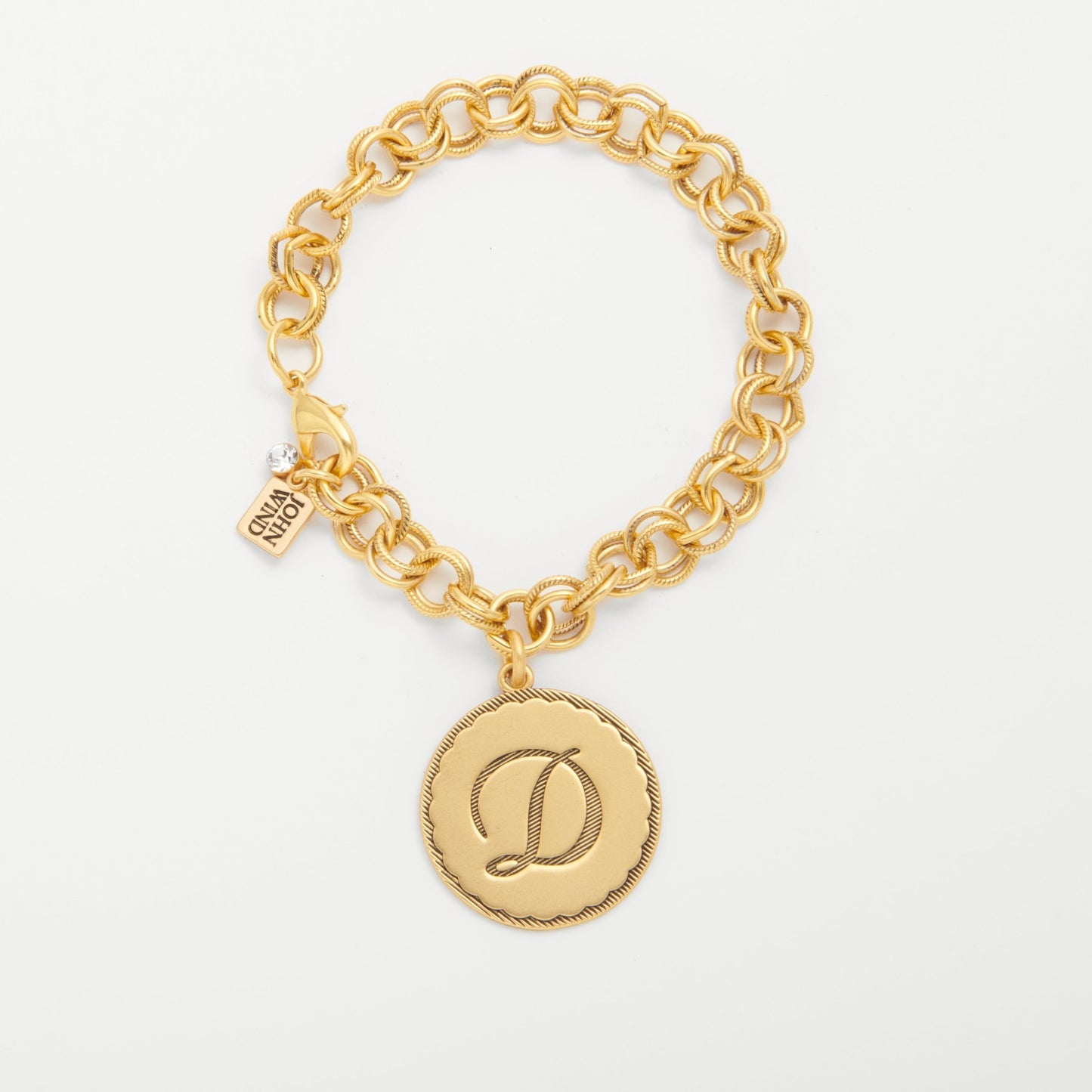 Charm Bar Sorority Initial Bracelet - John Wind Jewelry