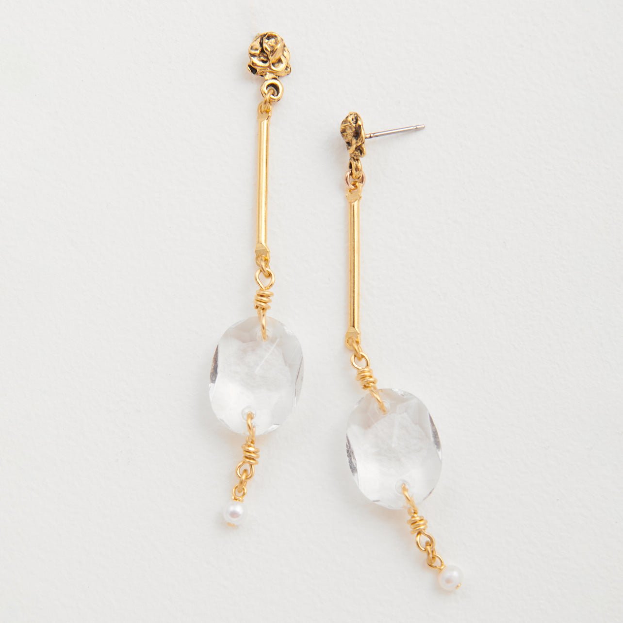 Crystal Bauble Earrings - John Wind Jewelry