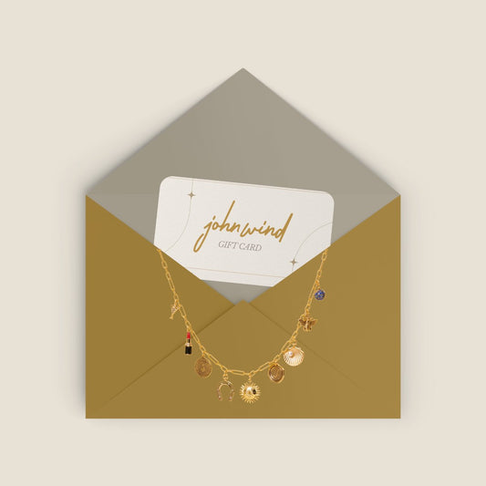 Custom Charm Jewelry Gift Card - John Wind Jewelry