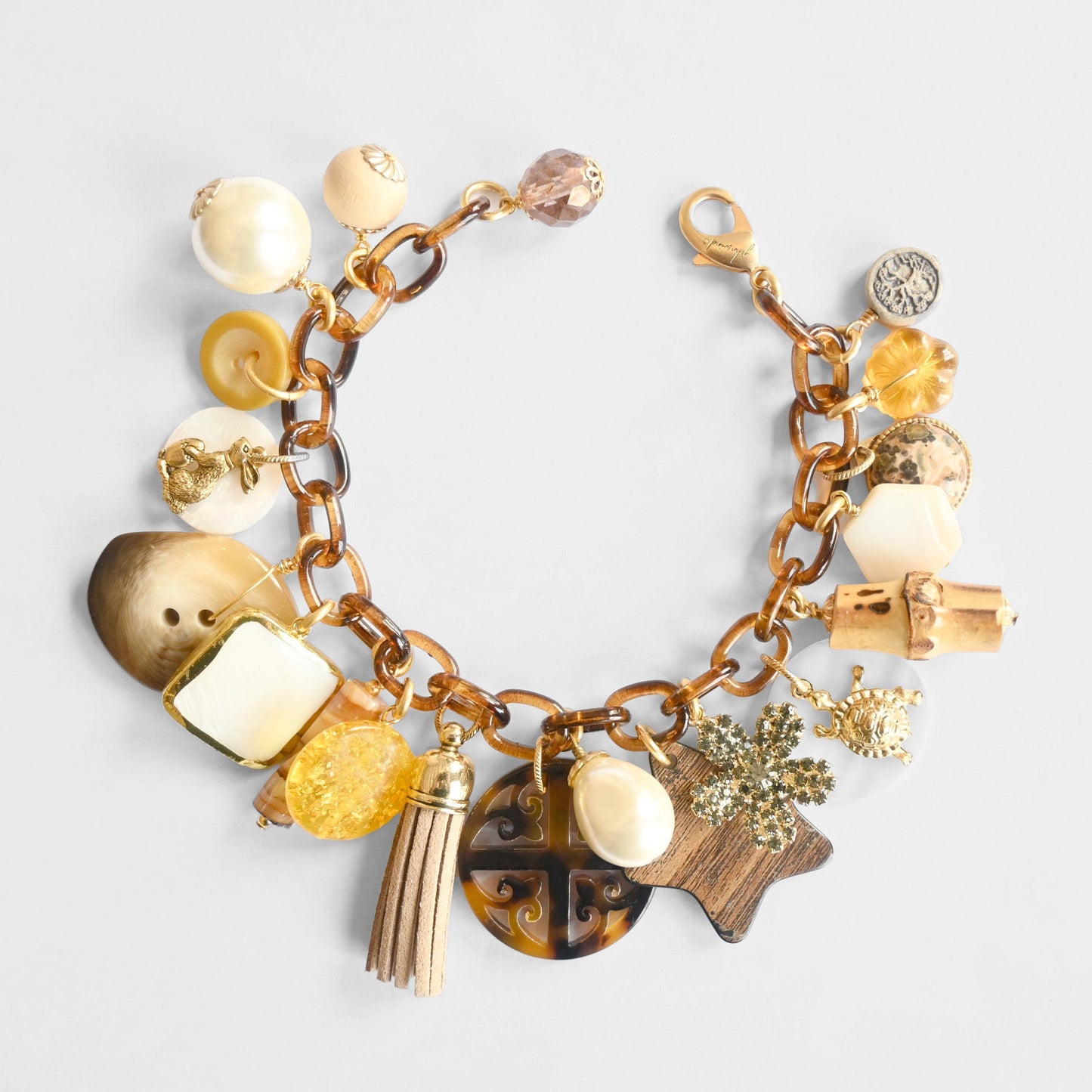 Limited Edition "The Tortoise and The Hare" Charm Bracelet - John Wind Jewelry