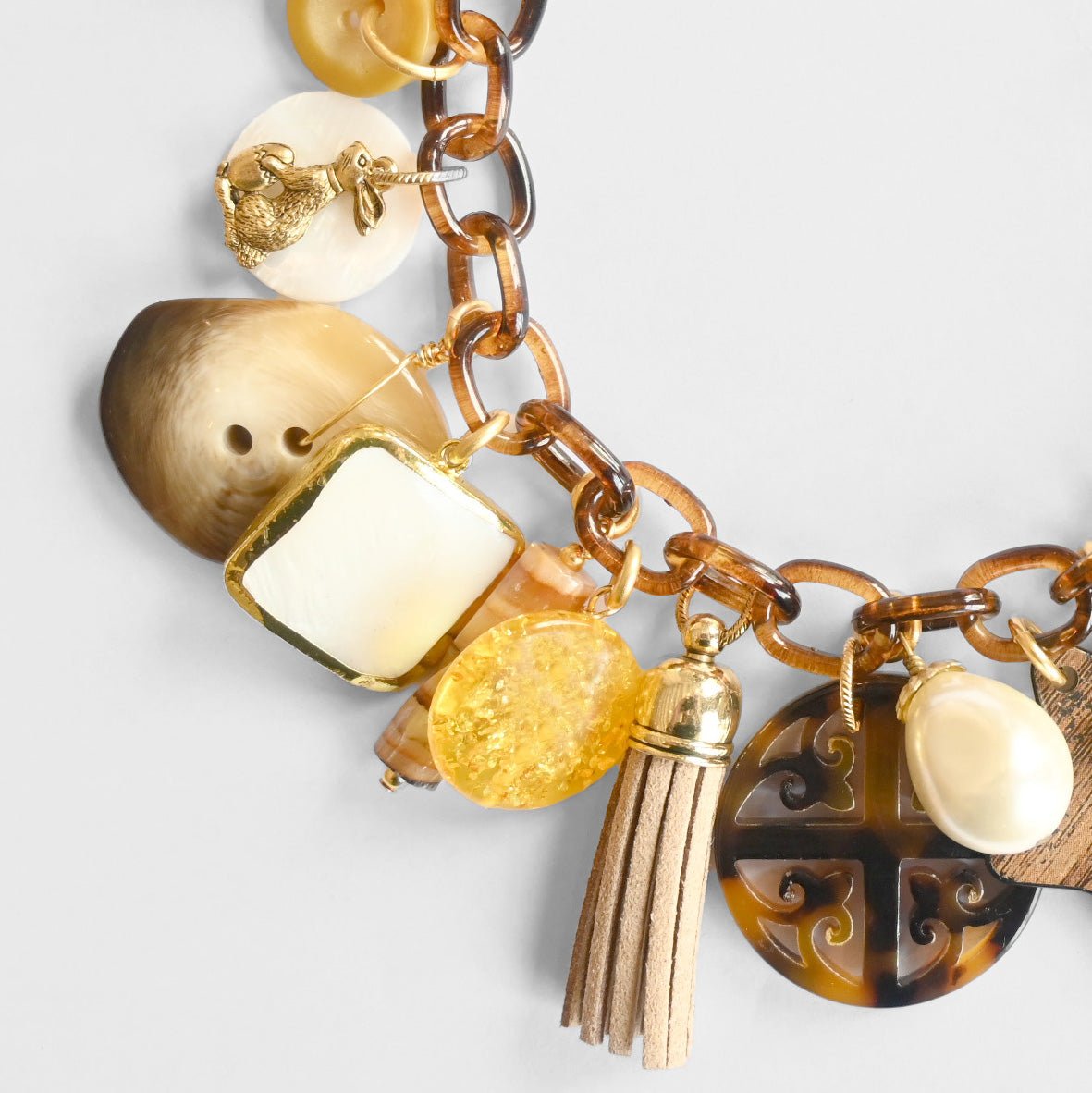 Limited Edition "The Tortoise and The Hare" Charm Bracelet - John Wind Jewelry