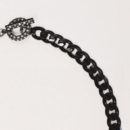 Noir Pavé Toggle Necklace - John Wind Jewelry