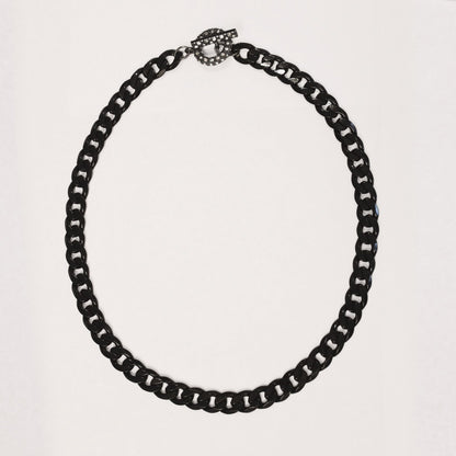 Noir Pavé Toggle Necklace - John Wind Jewelry