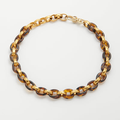 Woven Chain & Tortoise Necklace - John Wind Jewelry