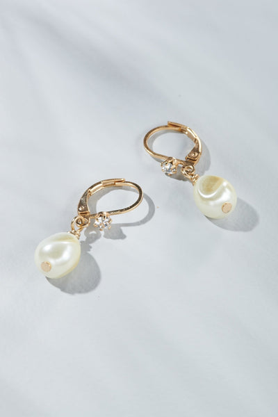 1" Petite Baroque Pearl Earring - John Wind Maximal Art