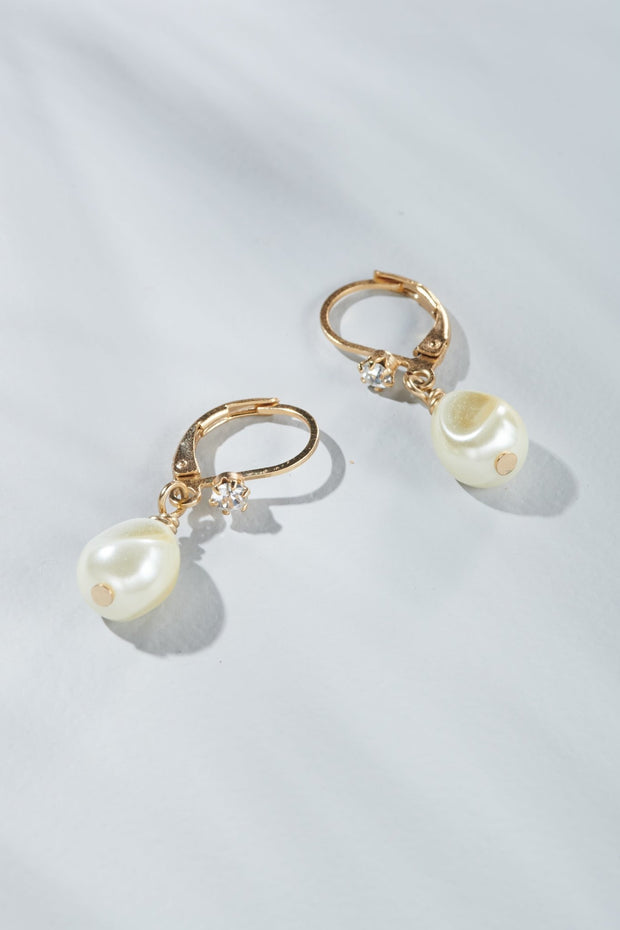 1" Petite Baroque Pearl Earring - John Wind Maximal Art