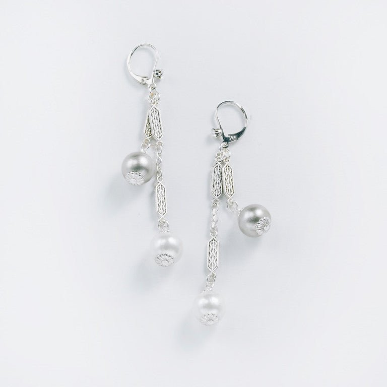 3" Swing Cotton Pearl Earring - John Wind Jewelry