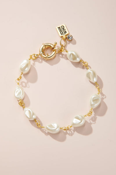 7.5-8" Petite Baroque Pearl Bracelet, Color Options - John Wind Maximal Art