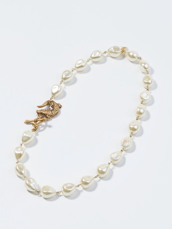 Baroque Pearl Necklace with Gator Clasp - John Wind Maximal Art