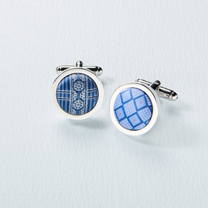 Covered Button Cufflinks - John Wind Maximal Art