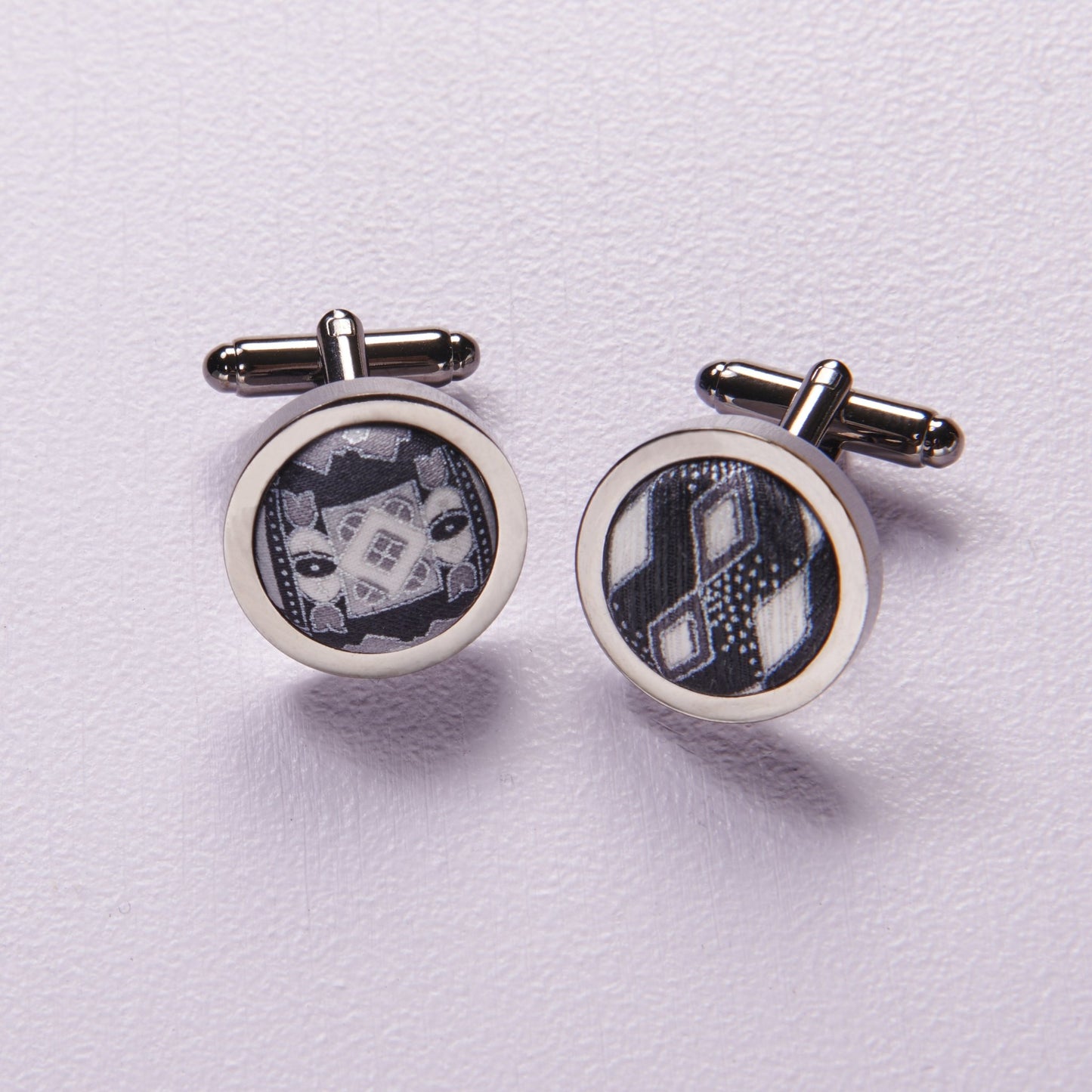 Covered Button Cufflinks - John Wind Maximal Art