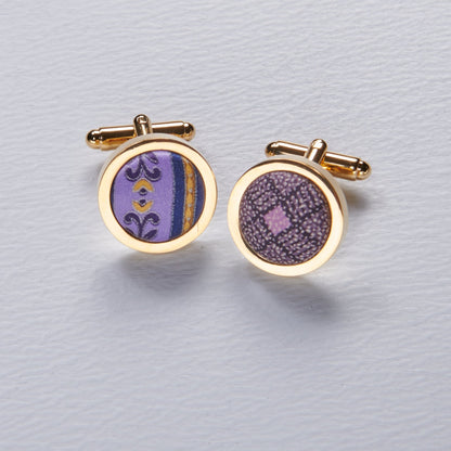 Covered Button Cufflinks - John Wind Maximal Art