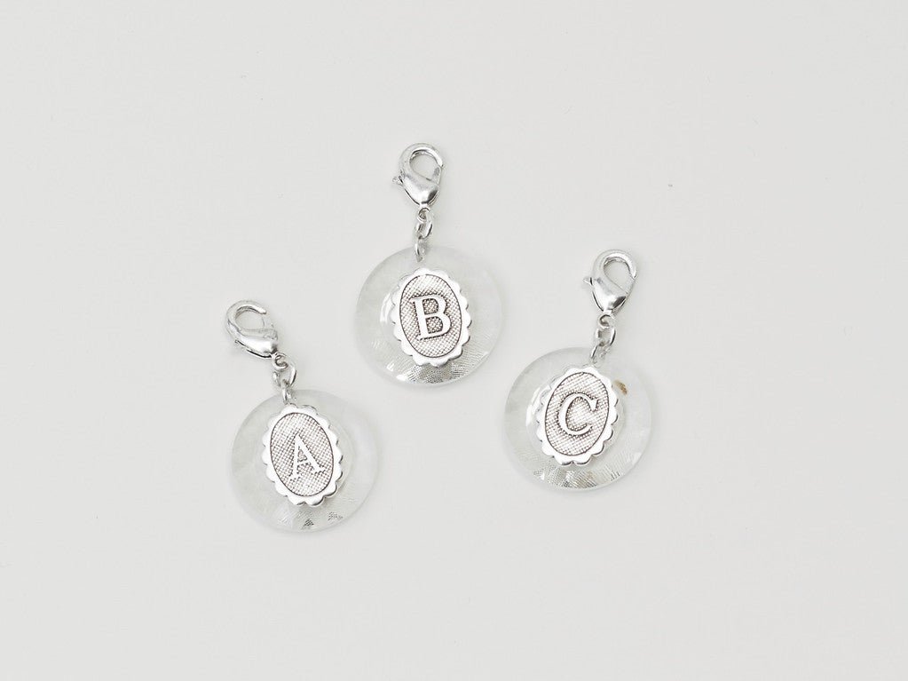 Floral Acrylic Initial Bag Charm and Keychains – John Wind Jewelry