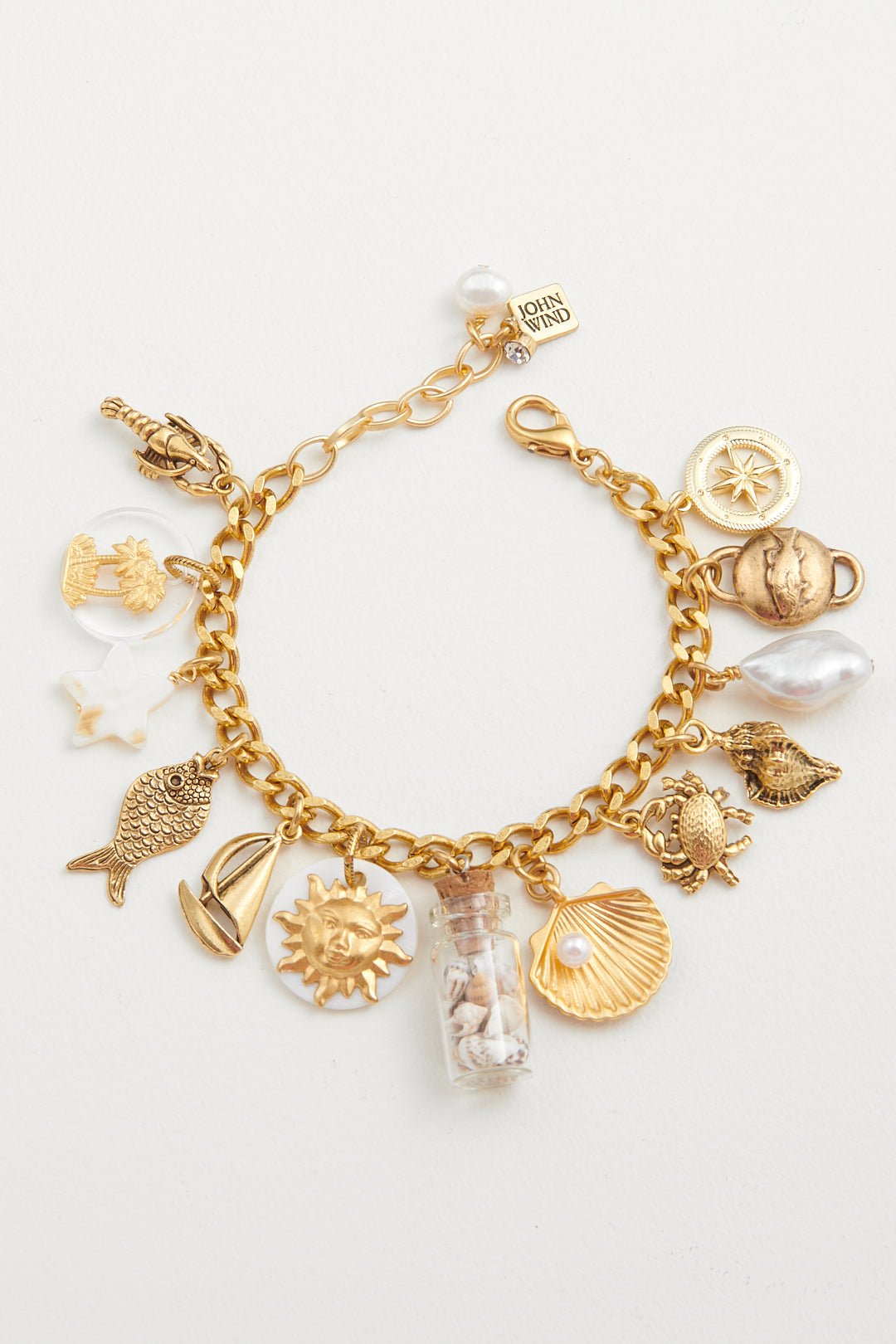 Day @ the Beach Mini Charm Bracelet - John Wind Maximal Art