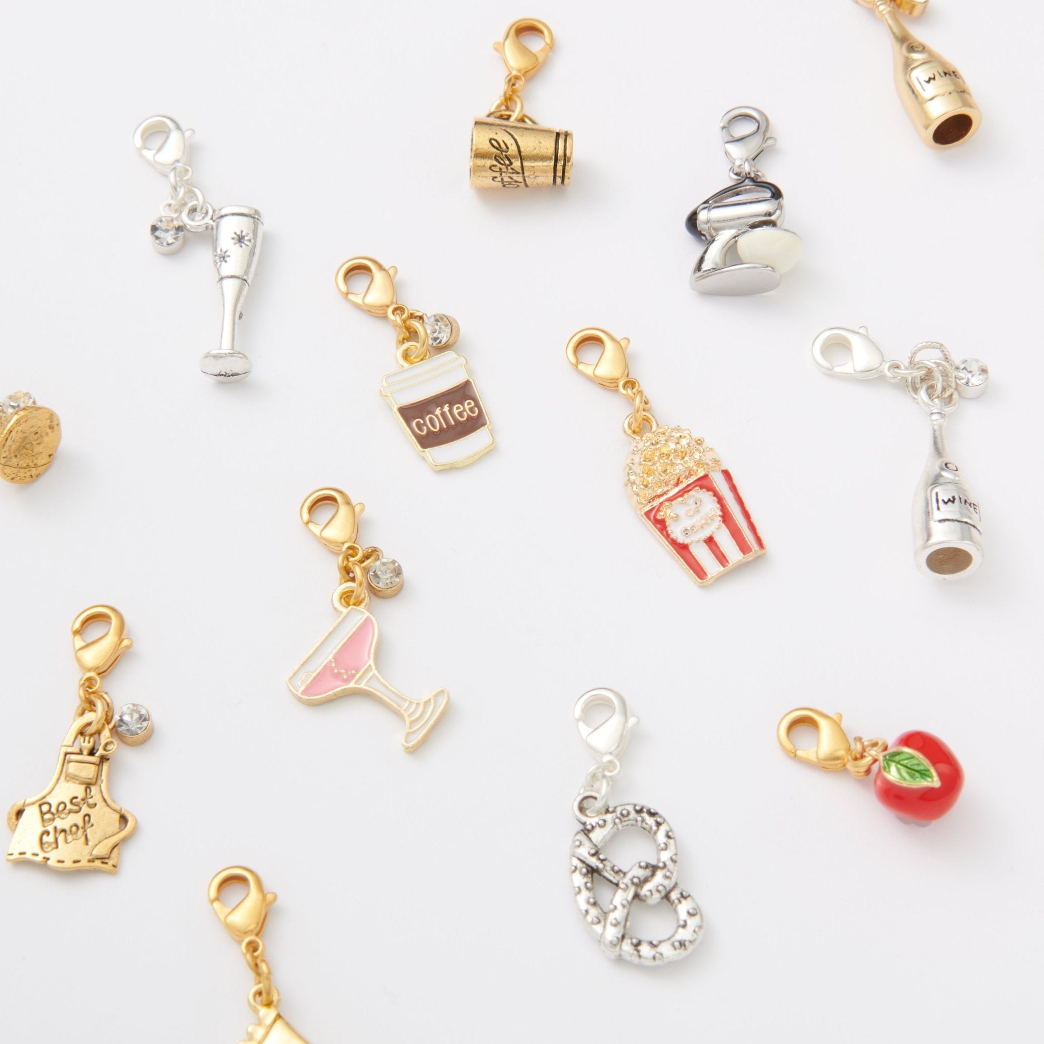 Food & Dining Charm Bead - Silver Plated Alloy | Compatible With Pandora, Bracelet & Necklace Charms