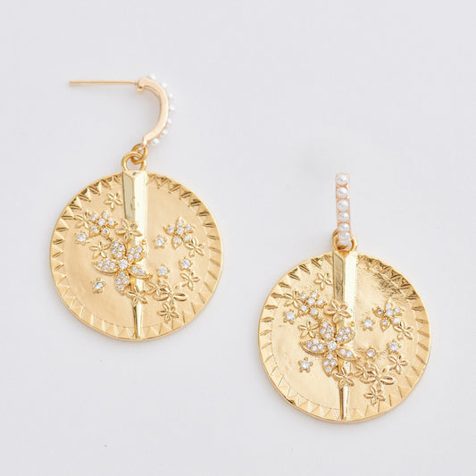 Garden Sundial Earrings - John Wind Jewelry