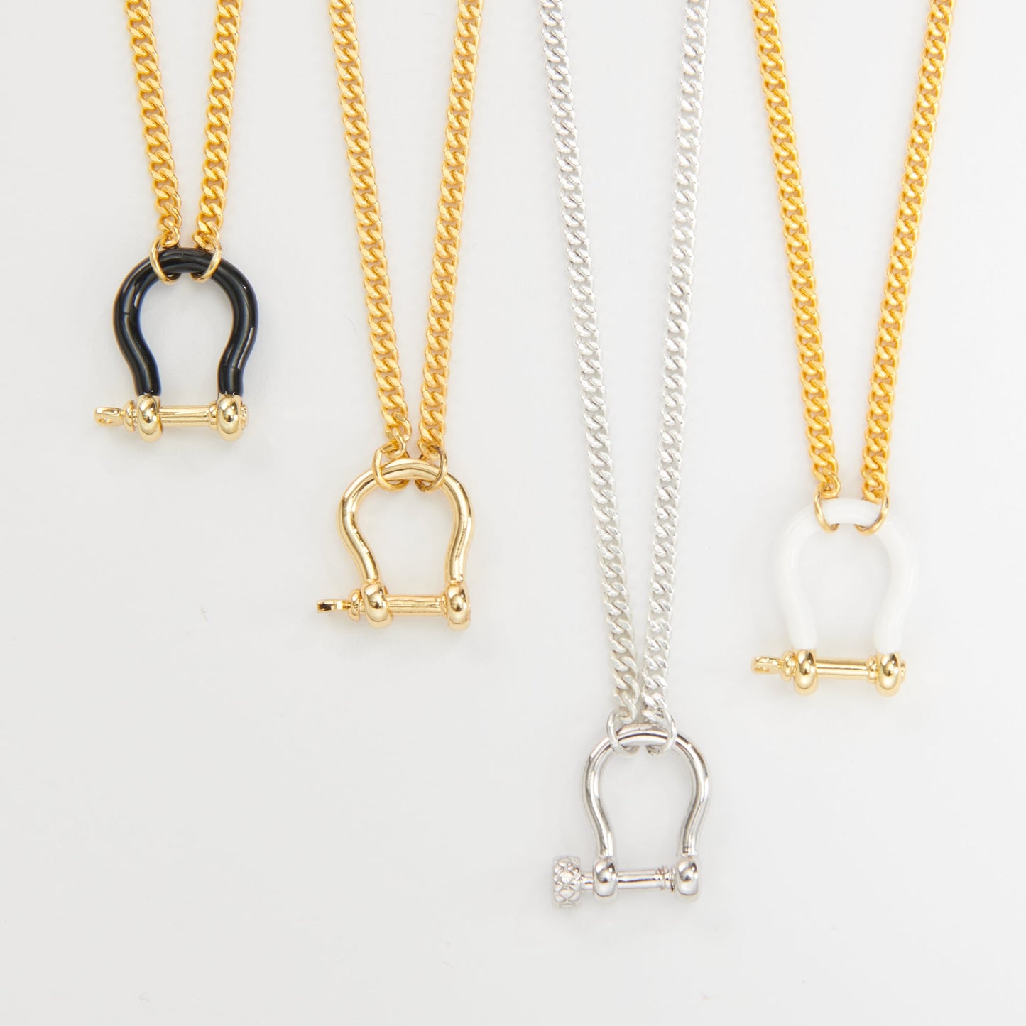 Horseshoe Shackle Necklaces - John Wind Jewelry