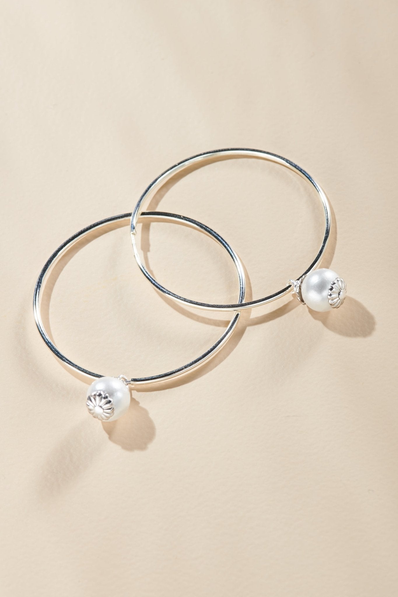 Infinity Cotton Pearl Hoop Earring - John Wind Maximal Art