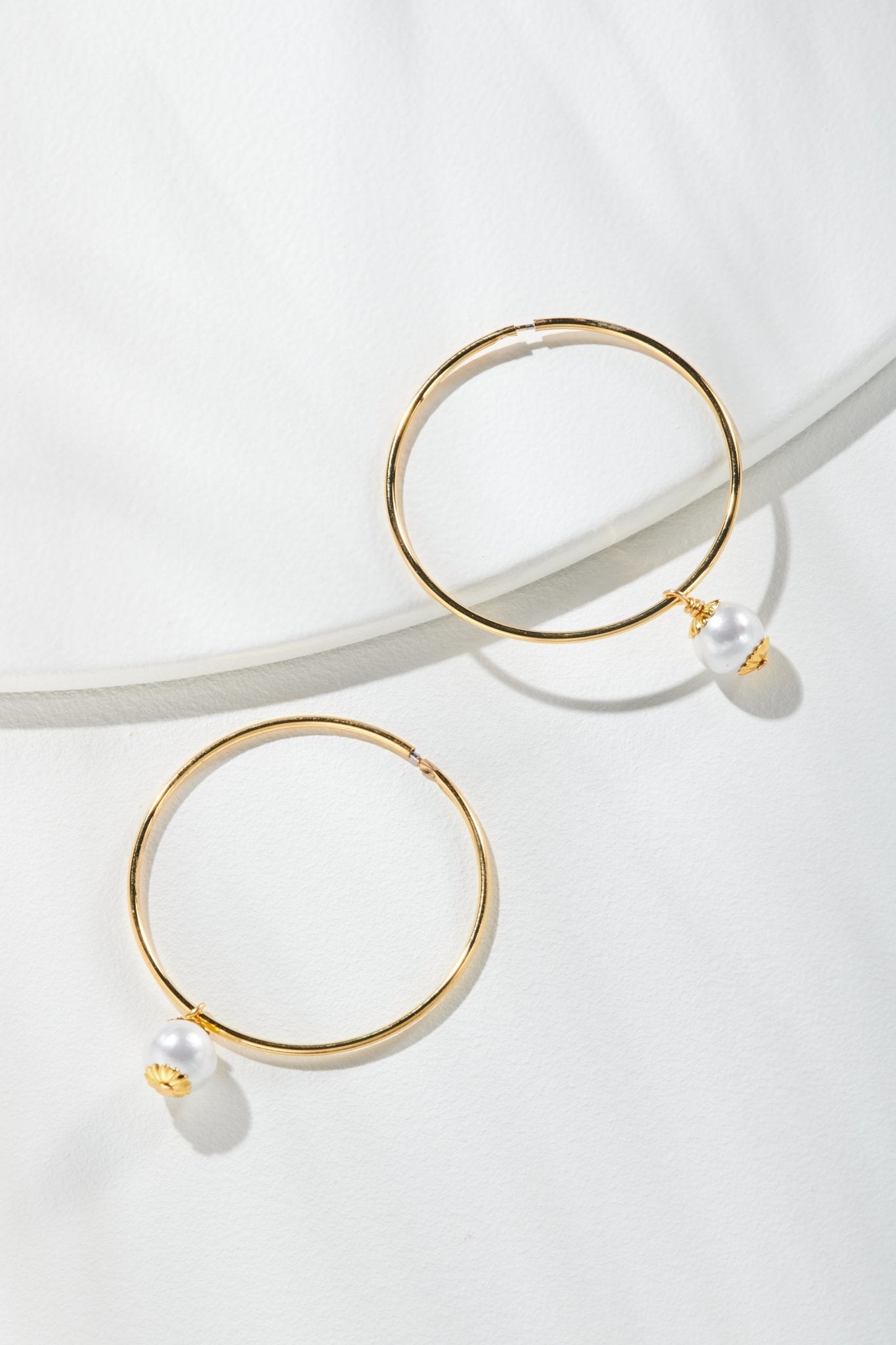 J.Crew: Layered Mini-pearl Hoop Earrings For Women