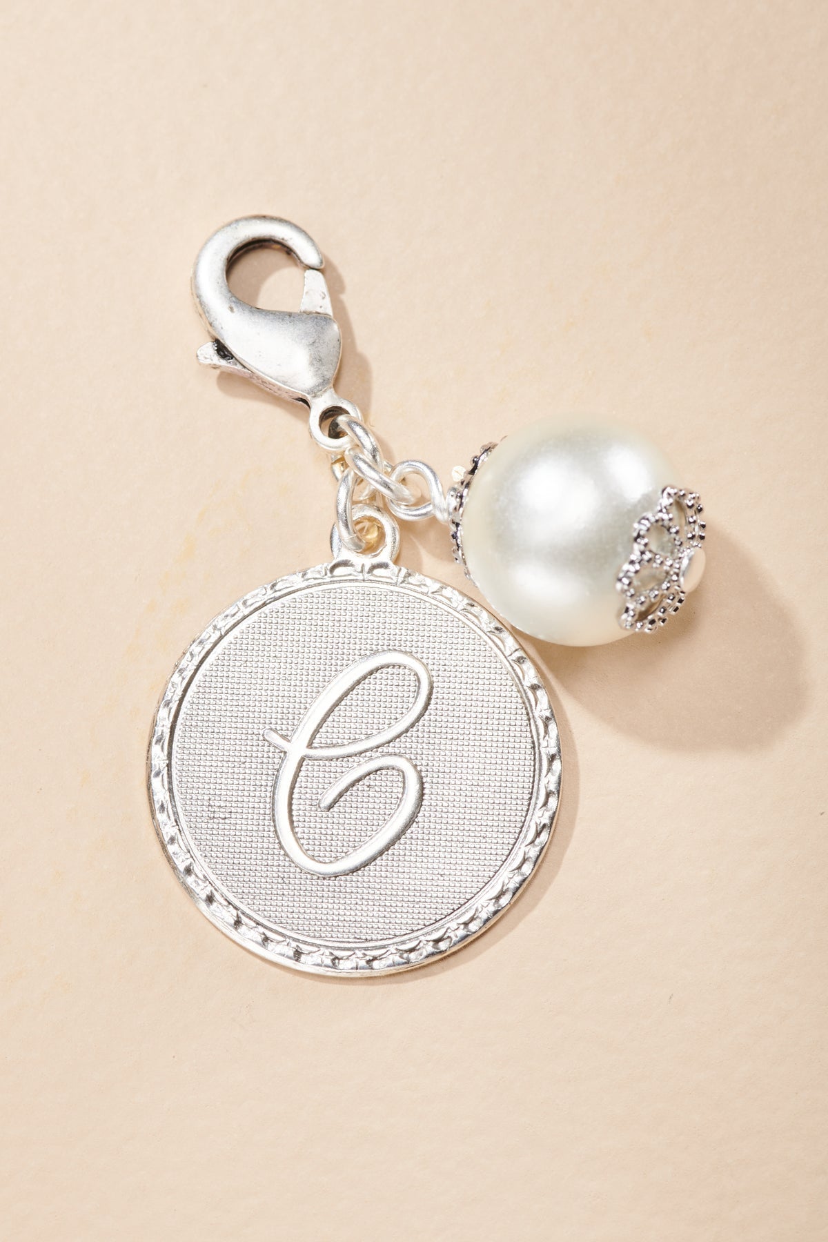 Mini Coin Initial Pearl Charms - John Wind Maximal Art