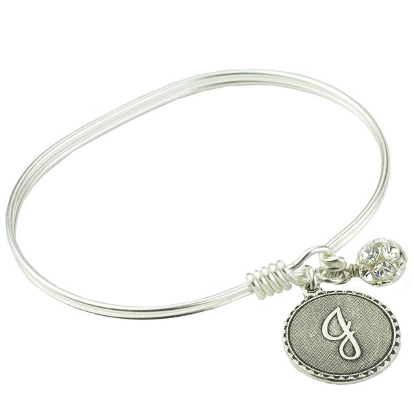 Mini Sorority Gal Initial Bangle - John Wind Maximal Art