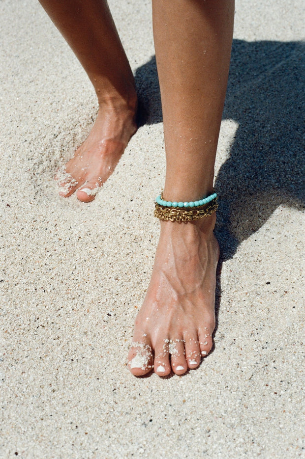 Ocean Blue Anklet - John Wind Maximal Art