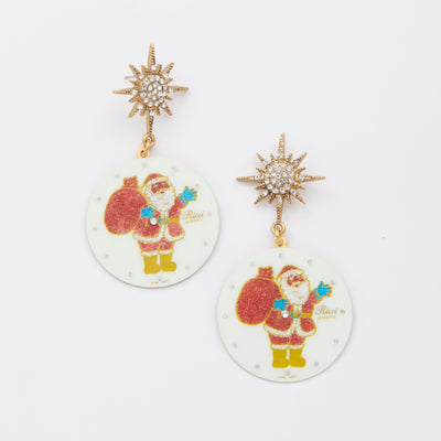 Santa's Coming Vintage Dial Earrings - John Wind Jewelry