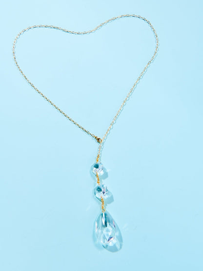 Semi-precious Chandelier Lariat Necklace - John Wind Maximal Art