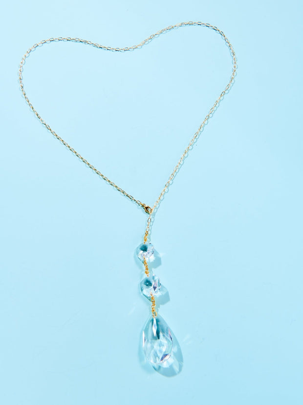 Semi-precious Chandelier Lariat Necklace - John Wind Maximal Art