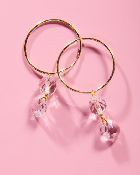 Semi-Precious Hoop Earrings - John Wind Maximal Art