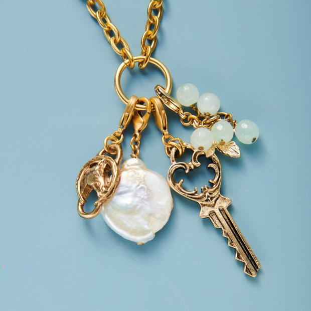Vintage Charm Ring Necklace - John Wind Maximal Art